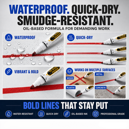 💥 Surprise Price: $1.99 Each Today!! - Precision Tip Quick-Dry Oil-Based Marker Pen