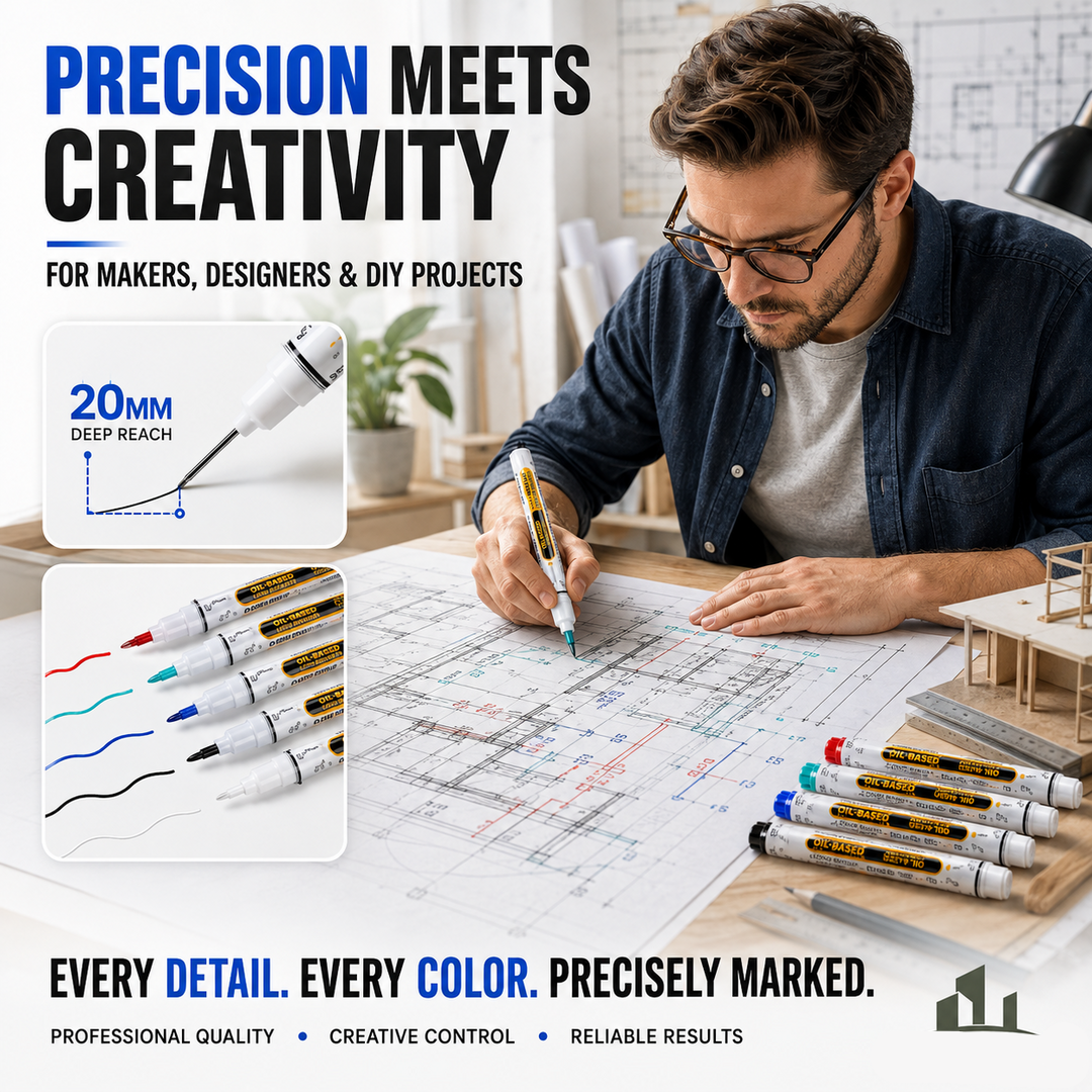 💥 Surprise Price: $1.99 Each Today!! - Precision Tip Quick-Dry Oil-Based Marker Pen