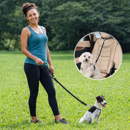 Adjustable Dog/Cat Car Seat Belt – Pet Safety Travel Restraint