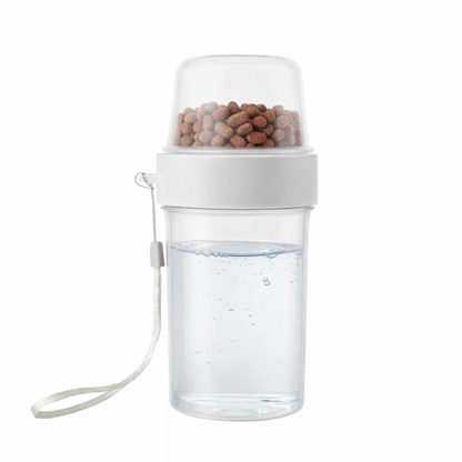 Portable 2-in-1 Pet Water & Food Bottle