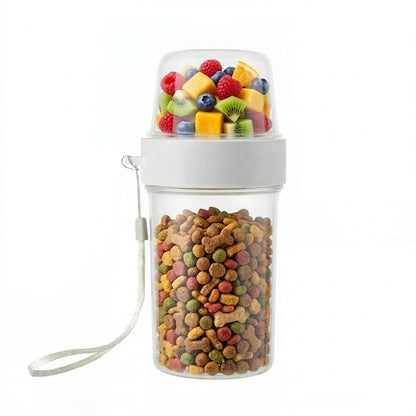 Portable 2-in-1 Pet Water & Food Bottle