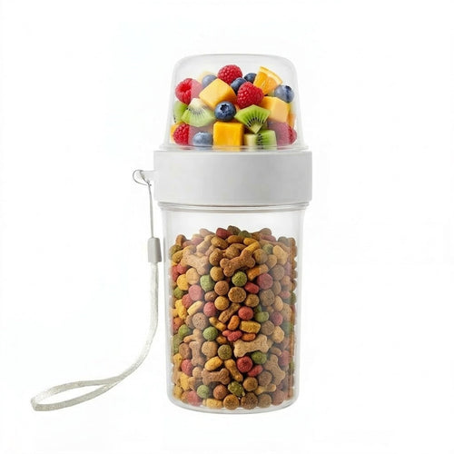 Portable 2-in-1 Pet Water & Food Bottle